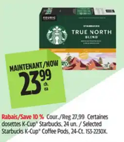 Canadian Tire Selected Starbucks K-Cup Coffee Pods offer