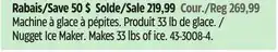 Canadian Tire Frigidaire Nugget Ice Maker. Makes 33 lbs of ice offer