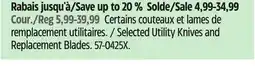 Canadian Tire OLFA Selected Utility Knives and Replacement Blades offer