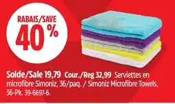 Canadian Tire Simoniz Microfibre Towels offer