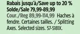 Canadian Tire Fiskars Splitting Axes offer