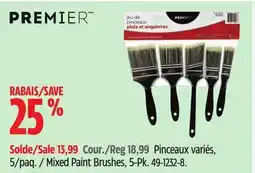 Canadian Tire Premier Mixed Paint Brushes offer