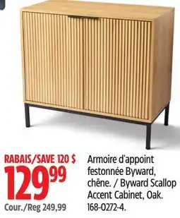 Canadian Tire Canvas Byward Scallop Accent Cabinet, Oak offer