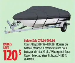 Canadian Tire Waterproof Boat Cover offer