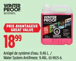Canadian Tire WinterProof Water System Antifreeze offer