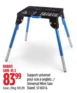 Canadian Tire Mastercraft Universal Mitre Saw Stand offer