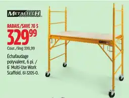 Canadian Tire MetalTech 6´ Multi-Use Work Scaffold offer