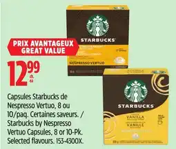 Canadian Tire Starbucks by Nespresso Vertuo Capsules, 8 or 10-Pk offer
