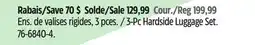 Canadian Tire 3-Pc Hardside Luggage Set offer