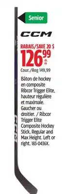 Canadian Tire Ribcor Trigger Elite Composite Hockey Stick offer