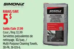 Canadian Tire Simoniz Multi-Purpose Cleaning Towels offer