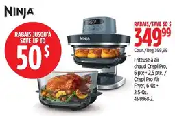 Canadian Tire Ninja Crispi Pro Air Fryer, 6-Qt + 2.5-Qt offer