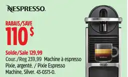 Canadian Tire Pixie Espresso Machine, Silver offer