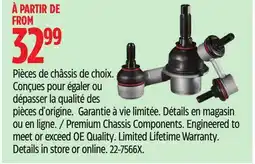 Canadian Tire Premium Chassis Components offer