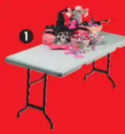 Canadian Tire 6´ Folding Table with Carry Handle, White offer