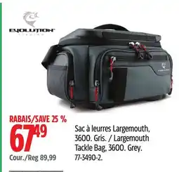 Canadian Tire Evolution Fishing Largemouth Tackle Bag, 3600 offer