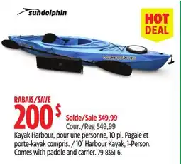 Canadian Tire Sundolphin 10´ Harbour Kayak, 1-Person offer