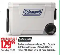 Canadian Tire Coleman Wheeled Marine Cooler offer