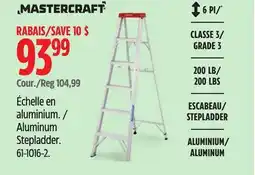 Canadian Tire Mastercraft Aluminum Stepladder offer
