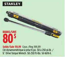 Canadian Tire 1⁄2˝ Drive Torque Wrench 50-250 ft-lbs offer