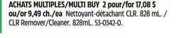 Canadian Tire CLR Remover/Cleaner offer