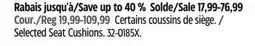 Canadian Tire Selected Seat Cushions offer