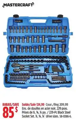 Canadian Tire 229-Pc Black Steel Socket Set offer