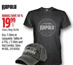 Canadian Tire Rapala T-Shirt and Hat Combo offer