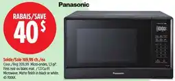 Canadian Tire Panasonic 1.3 Cu-Ft Microwave offer