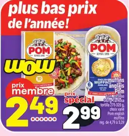 Metro MUFFINS ANGLAIS POM | POM ENGLISH MUFFINS offer