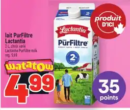 Metro LAIT PURFILTRE LACTANTIA | LACTANTIA PURFILTRE MILK offer
