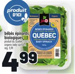Metro BÉBÉS ÉPINARDS BIOLOGIQUES | ORGANIC BABY SPINACH offer
