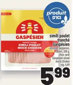 Metro GASPÉSIEN SLICED MOCK CHICKEN offer