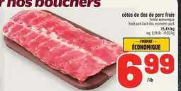Metro CÔTES DE DOS DE PORC FRAIS | FRESH PORK BACK RIBS, ECONOMIC PACK offer