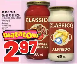 Metro SAUCE POUR PÂTES CLASSICO | CLASSICO PASTA SAUCE offer