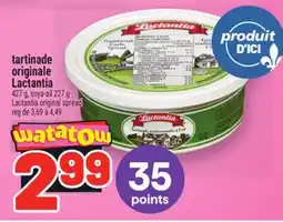 Metro TARTINADE ORIGINALE LACTANTIA | LACTANTIA ORIGINAL SPREAD offer