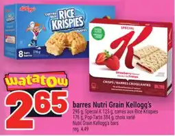 Metro BARRES NUTRI GRAIN KELLOGG'S | NUTRI GRAIN KELLOGG'S BARS offer