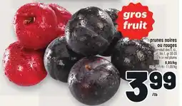 Metro PRUNES NOIRES OU ROUGES | BLACK OR RED PLUMS offer
