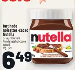 Metro TARTINADE NOISETTES-CACAO NUTELLA | NUTELLA HAZELNUT-COCOA SPREAD offer