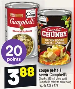 Metro SOUPE PRÊTE À SERVIR CAMPBELL'S | CAMPBELL'S READY TO SERVE SOUP offer