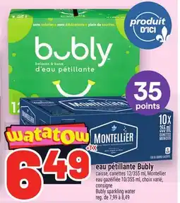 Metro EAU PÉTILLANTE BUBLY | BUBLY SPARKLING WATER offer