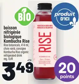 Metro BOISSON RÉFRIGÉRÉE BIOLOGIQUE KOMBUCHA RISE | KOMBUCHARISE ORGANIC REFRIGERATED DRINK offer