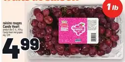 Metro RAISINS ROUGES CANDY HEART | CANDY HEART RED GRAPES offer