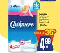 Jean Coutu CASHMERE Selected bathroom tissue offer