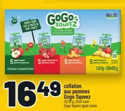 Metro COLLATION AUX POMMES GOGOSQUEEZ | GOGOSQUEEZ APPLE SNACK offer