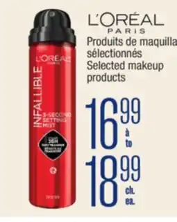 Jean Coutu LOREAL PARIS Selected makeup products offer
