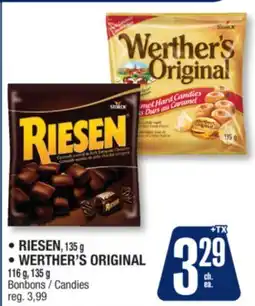 Jean Coutu RIESEN, WERTHER'S ORIGINAL offer
