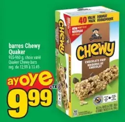 Super C barres Chewy Quaker | Quaker Chewy bars offer