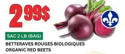 Marches Tau BETTERAVES ROUGES BIOLOGIQUES offer