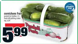 Super C cornichons frais | fresh dill pickling cukes offer